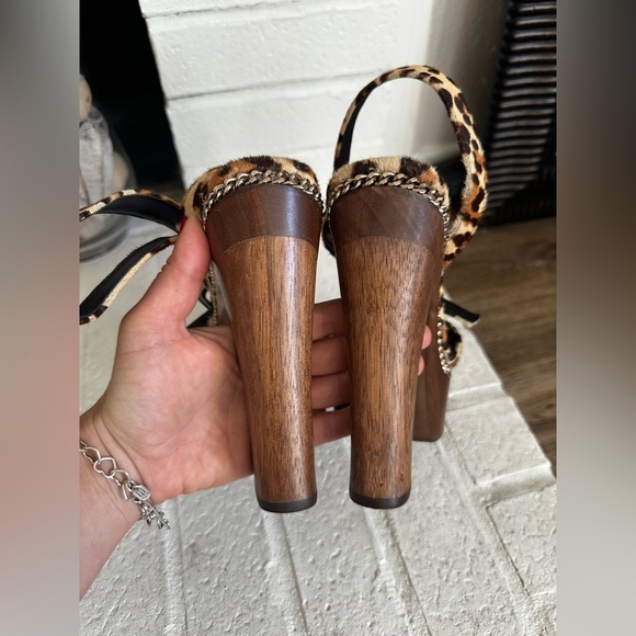 Alice + Olivia Faira Leopard Block Heels. Size 9 Retail- $650 - Picture 11 of 14